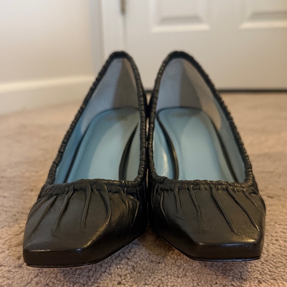 France’s Valentine Britta Ruched Heel Sz 9.5 Black - Picture 4 of 8